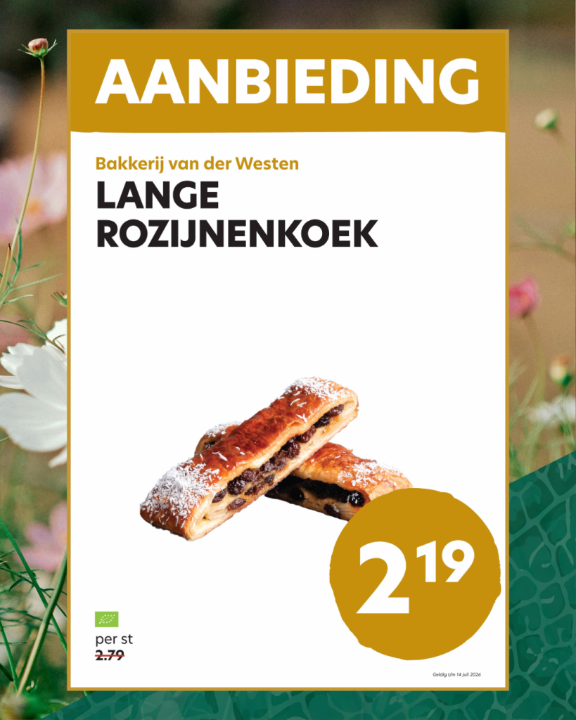 Lange rozijnenkoek