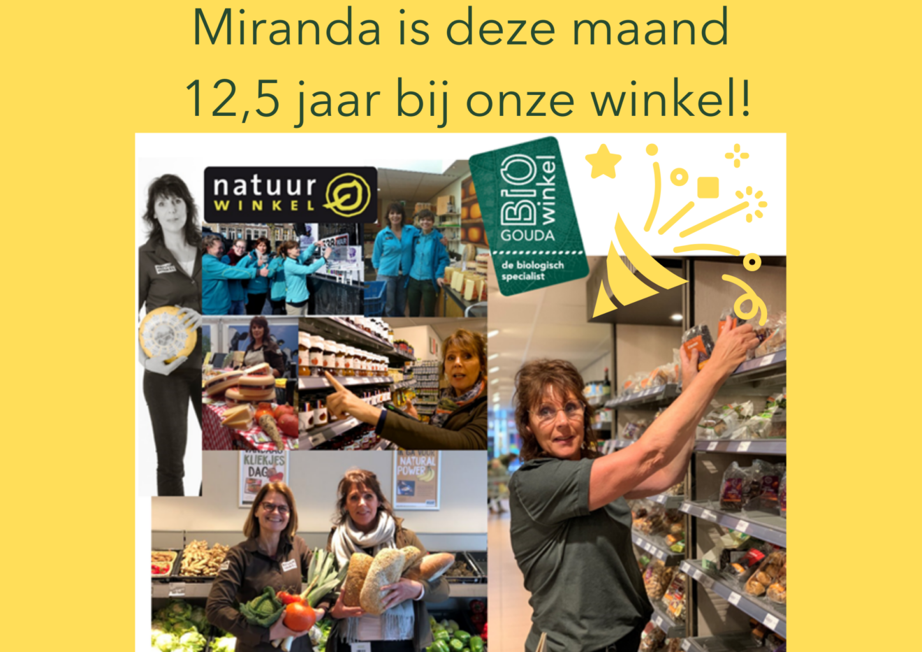 Miranda 12,5 jaar bij biowinkel gouda (Poster (liggend))