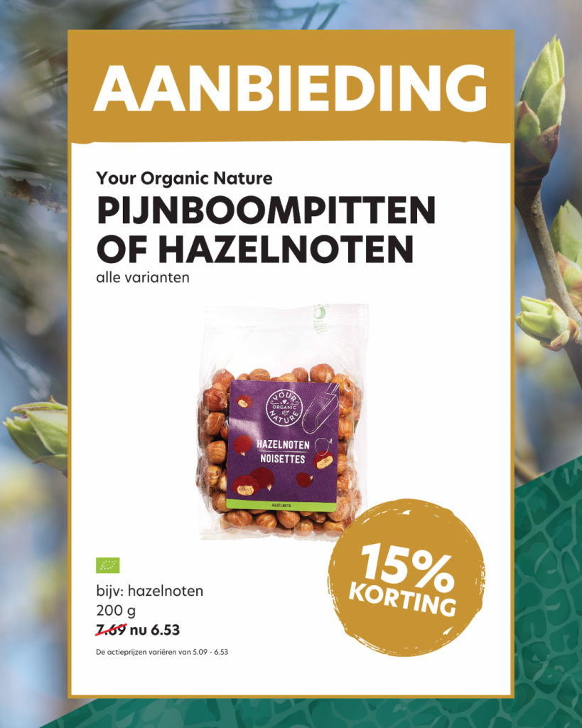 pijnboompitten of hazelnoten