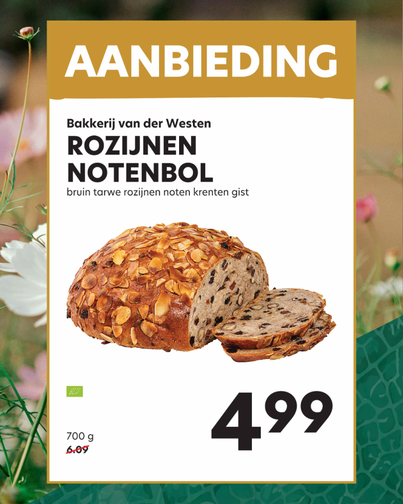 Rozijnen notenbol