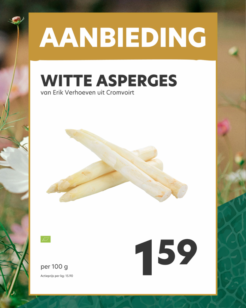 Witte asperges